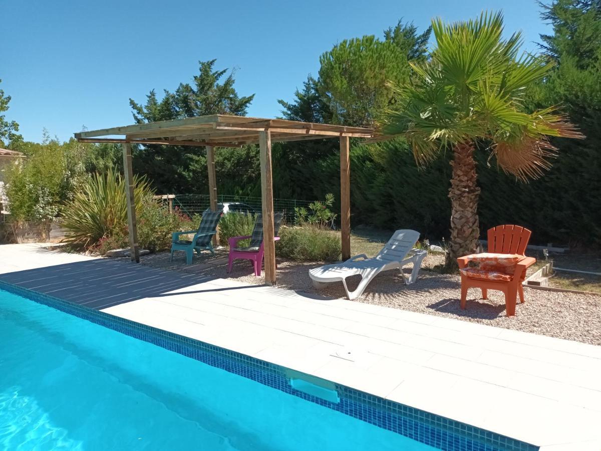 Chalet Banane Devant Piscine, A 6Km Du Festival De Piano De La Roque D'Antheron Rognes Exterior photo