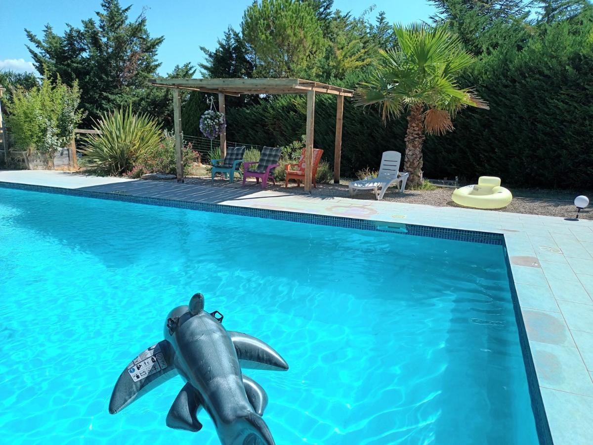 Chalet Banane Devant Piscine, A 6Km Du Festival De Piano De La Roque D'Antheron Rognes Exterior photo